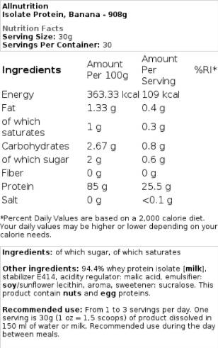 Isolare proteina - 908 grammi
