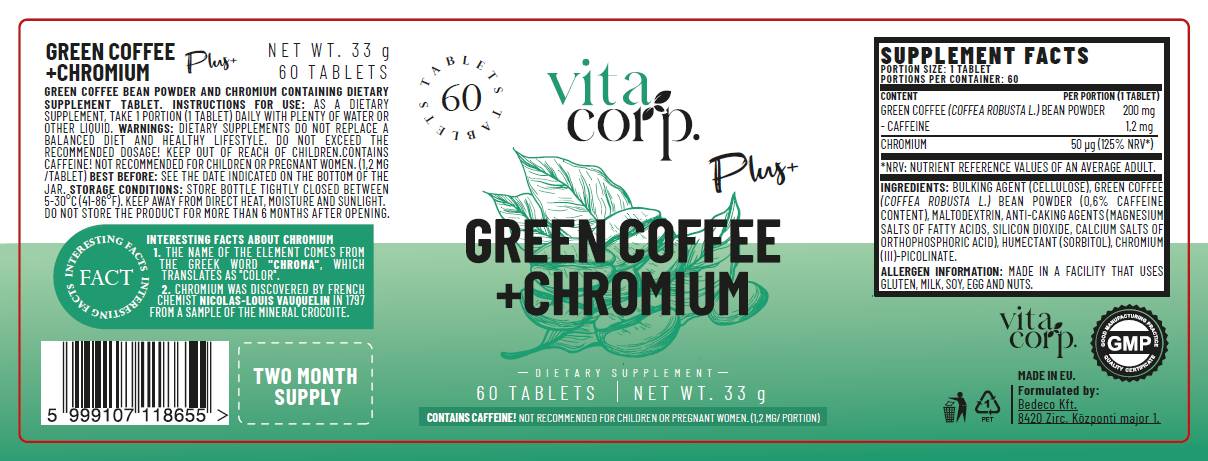 Caffè verde + cromo - 60 compresse