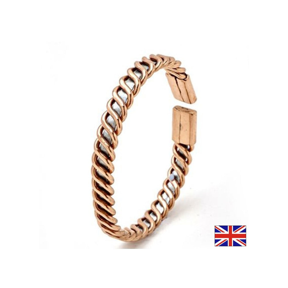 Bracciale con rame e zinco - Migliora la circolazione sanguigna, aumenta l'immunità, le dimensioni M, 19 cm