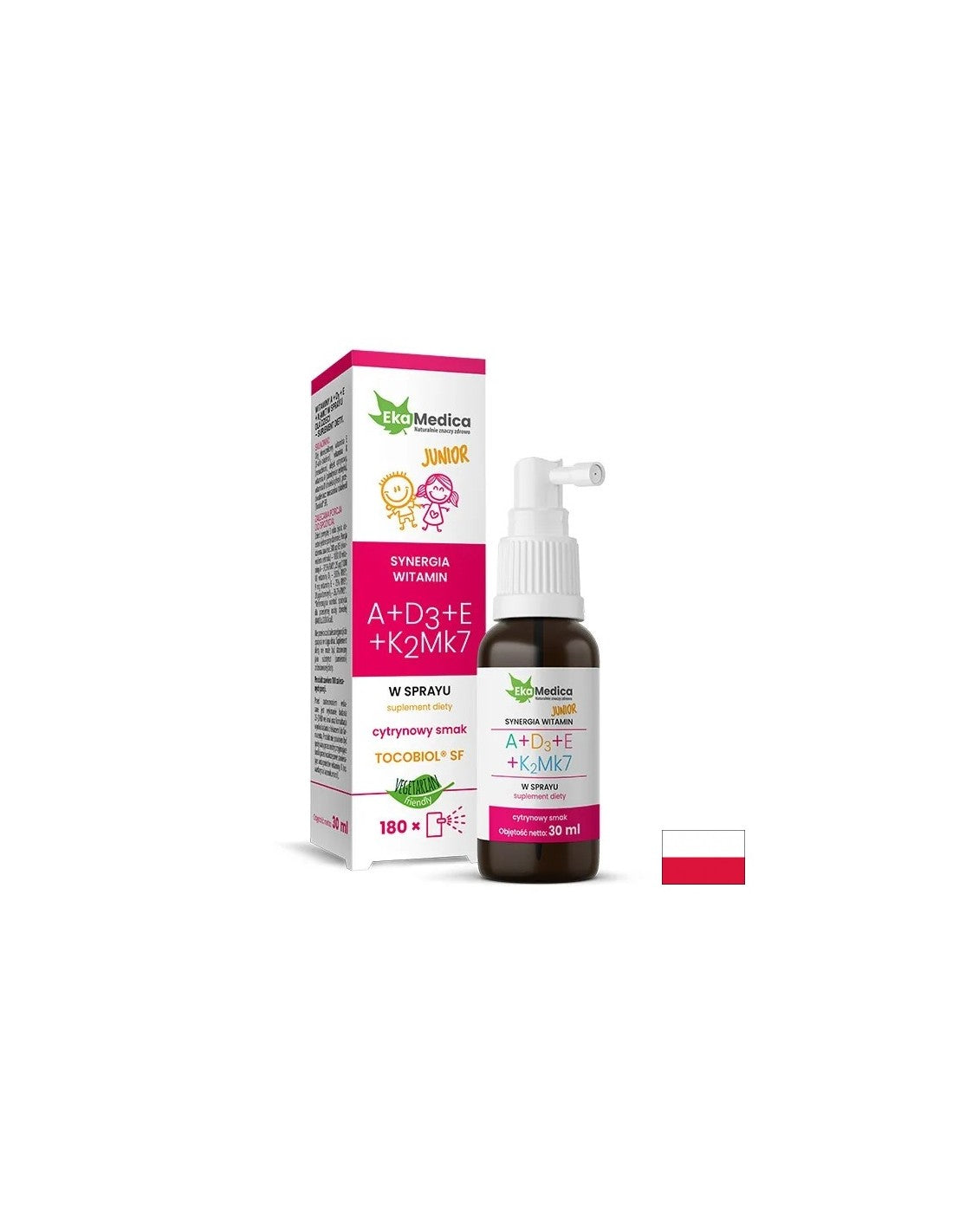 Cura ossea - Vitamine A + D3 + E + K2, 30 mL, spray orale, 180 dosi