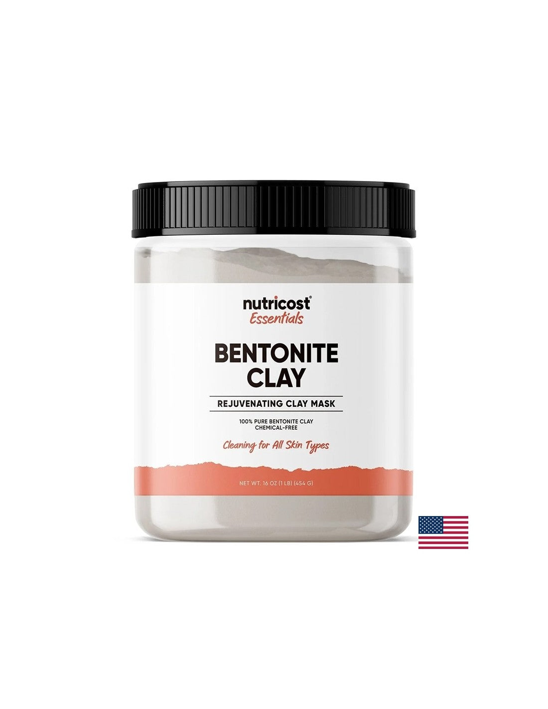 Cura della pelle - argilla (bentonite), maschera per il viso, 454 g in polvere
