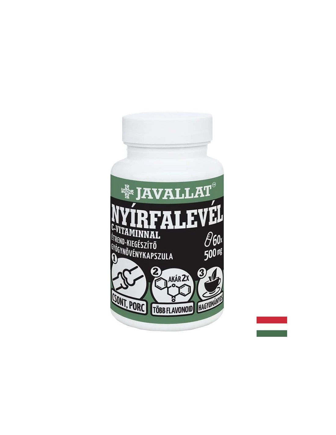 Pelle e cure articolari - Birch bianca (foglia) + vitamina C, 60 capsule