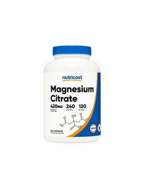 Heart and muscle care - Magnesium (citrate), 240 capsules - Nutra Best Europe