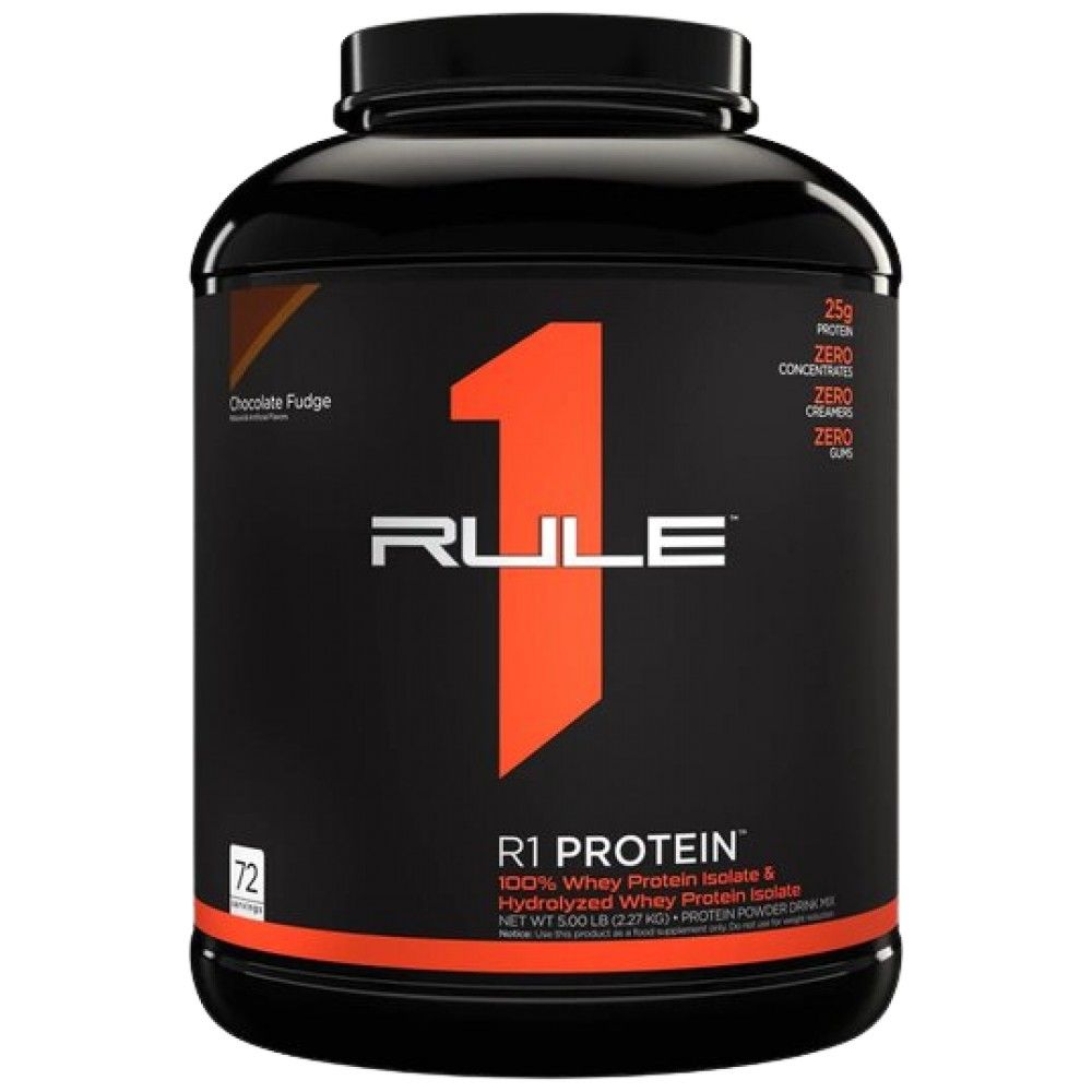 R1 Protein | 100% Isolato di siero di latte e idrolizzato di siero di latte - 2196-2280 grammi