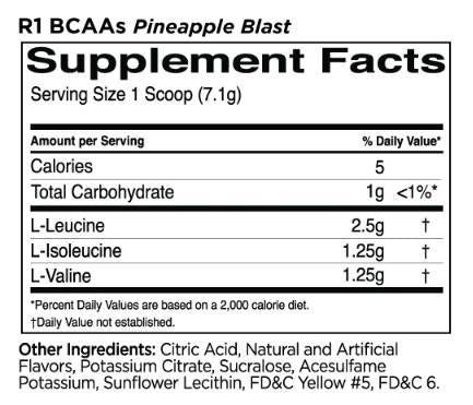 Bcaas | Formula BCAA al 100% micronizzato 2: 1: 1 - 240 grammi
