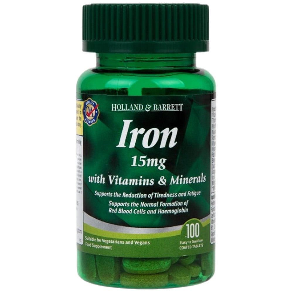 Ferro 15 mg | Con vitamine e minerali 100 capsule