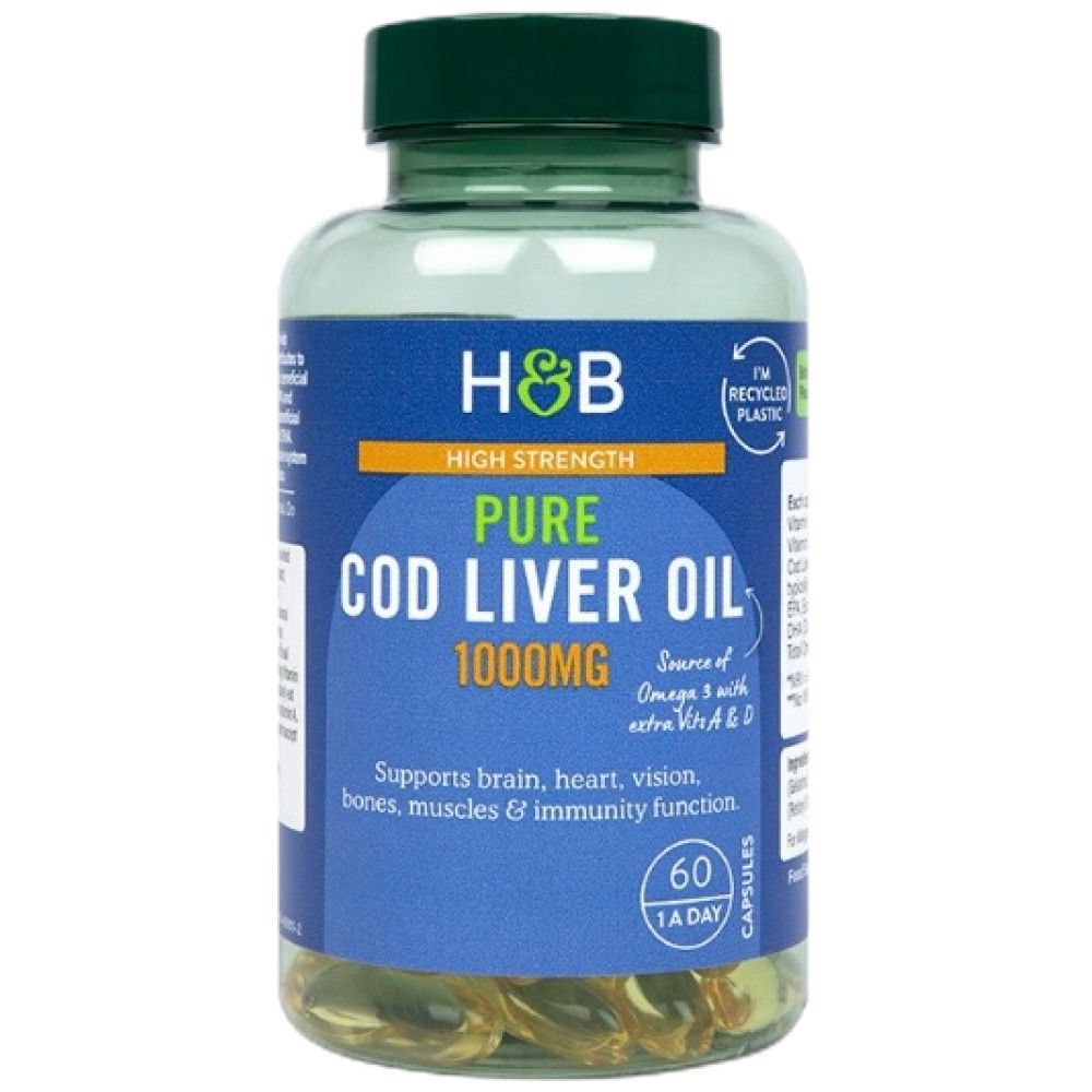 Olio di fegato di merluzzo 1000 mg - 60 capsule di gel
