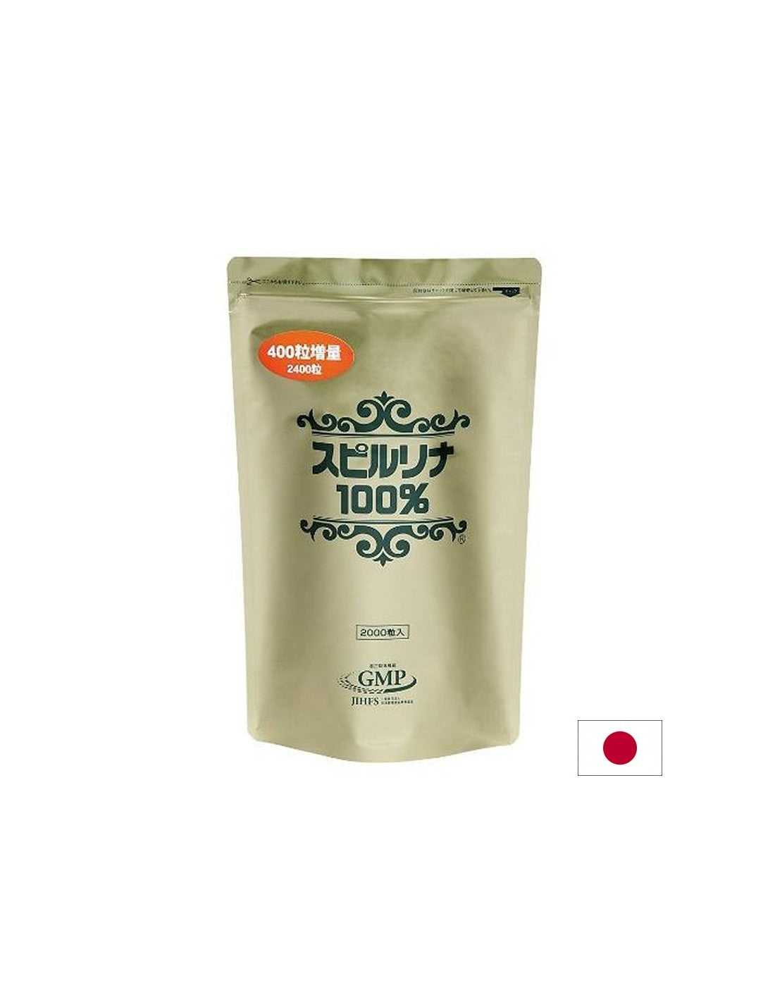 Spirulina giapponese 100% - disintossicazione e immunità, 2400 compresse