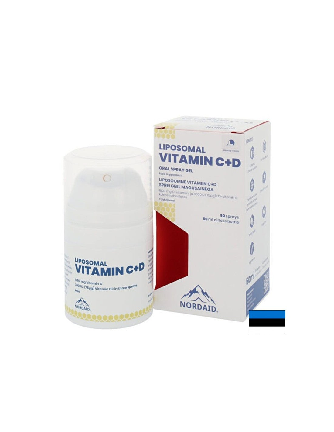 Immunità - Vitamina C + D3 liposomiale, gel spray orale, 50 ml