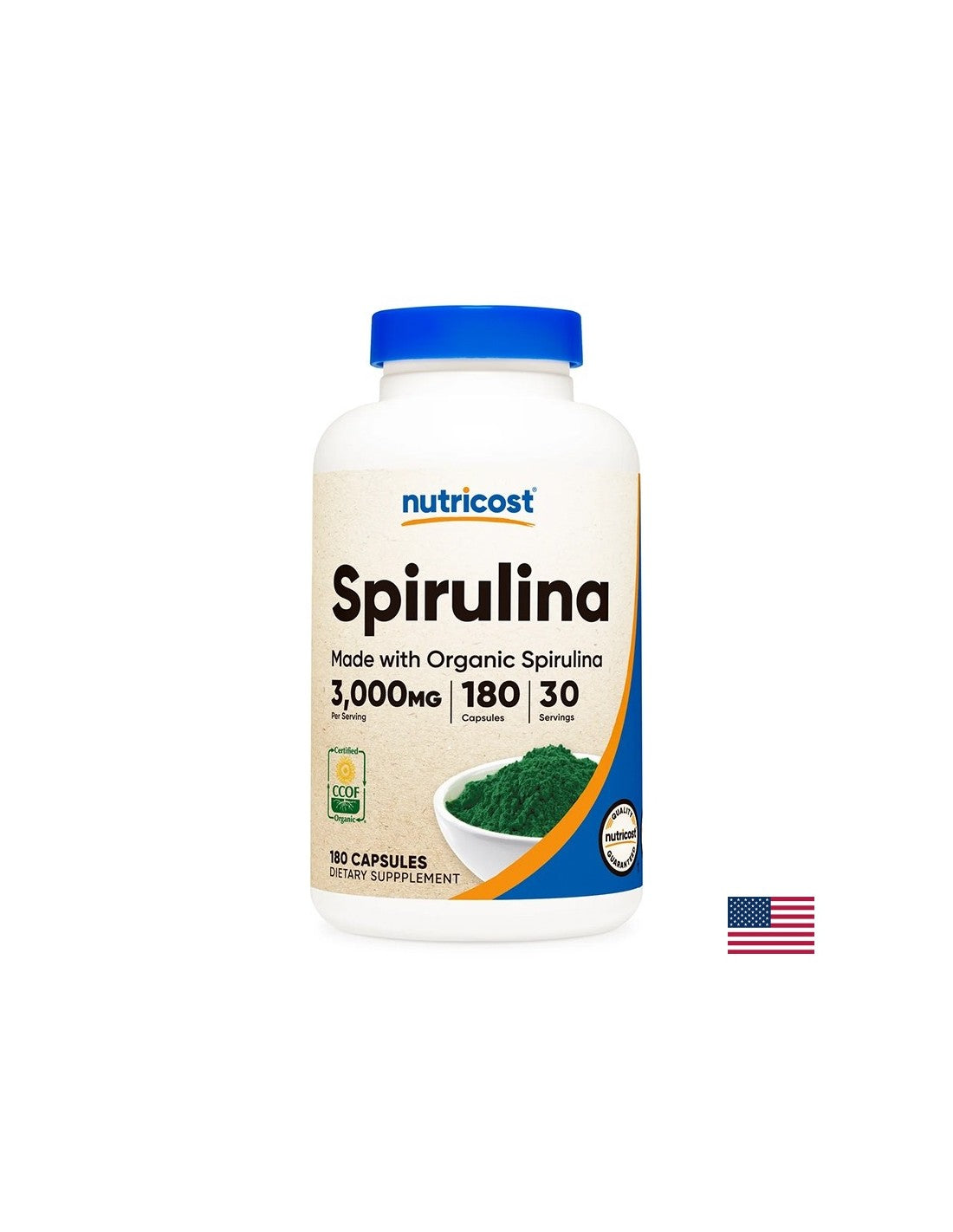 Immunità, super antiossidante - spirulina, 500 mg x 180 capsule