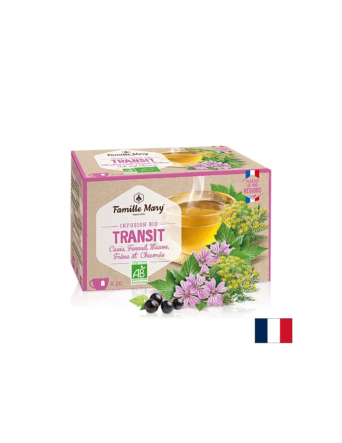 Infusione bio transito/tè per una buona peristalsi intestinale, 20 sacchetti da filtro