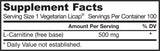 Cap liquido L -carnitina 500 mg - 100 capsule gel