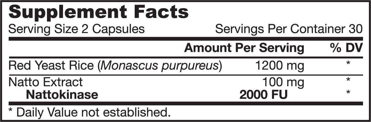 Riso di lievito rosso + nattokinasi 60 capsule