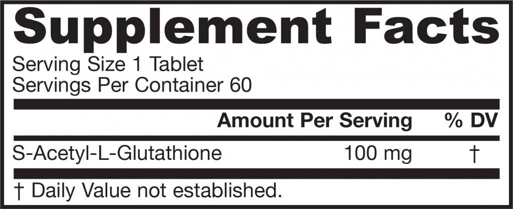 S-acetil L-glutatone 100 mg-60 compresse