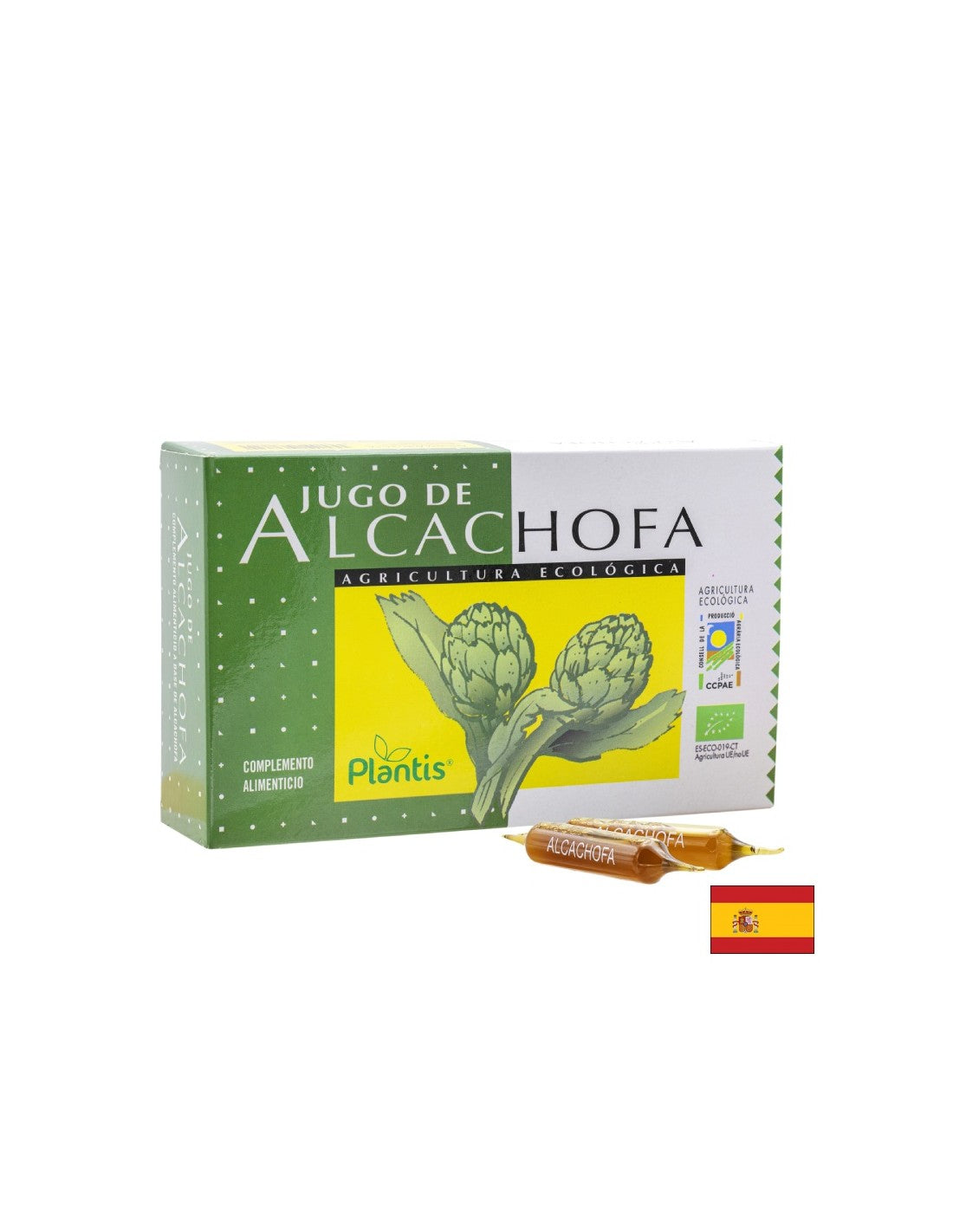 Jugo De Alcachofa/ Carciofo (succo)/ Fegato e fiele, 20 fiale da bere Arte<tc>san</tc>io