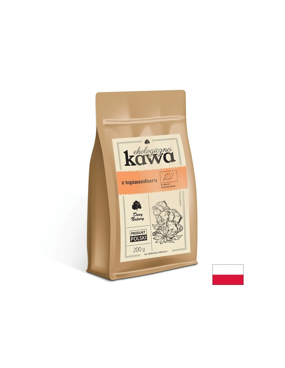 Caffè di mela e terra, radice di tarassaco e spezie ecologiche, 200 g <tc>Dary Natury</tc>