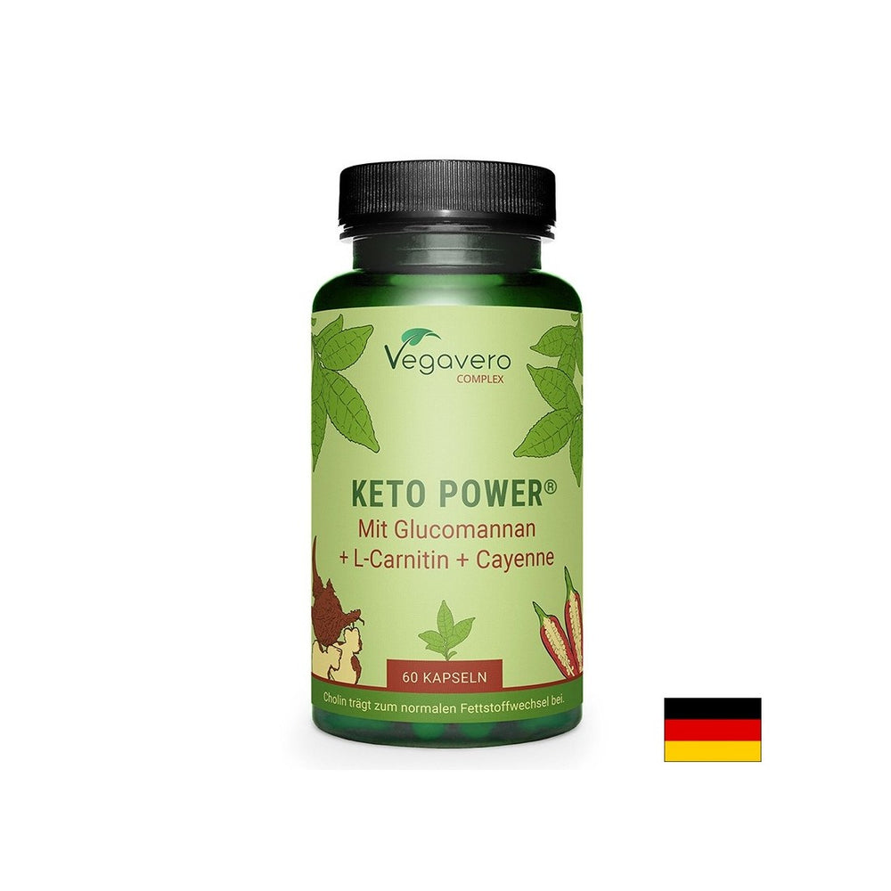 Keto Power® con glucomannan, L-carnitina e pepe di Cayenna, 60 capsule