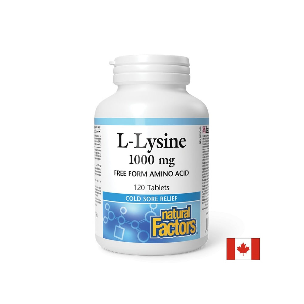 Herpes simplex, osteoporosi e salute cardiaca - l -lisina, 1000 mg x 120 compresse