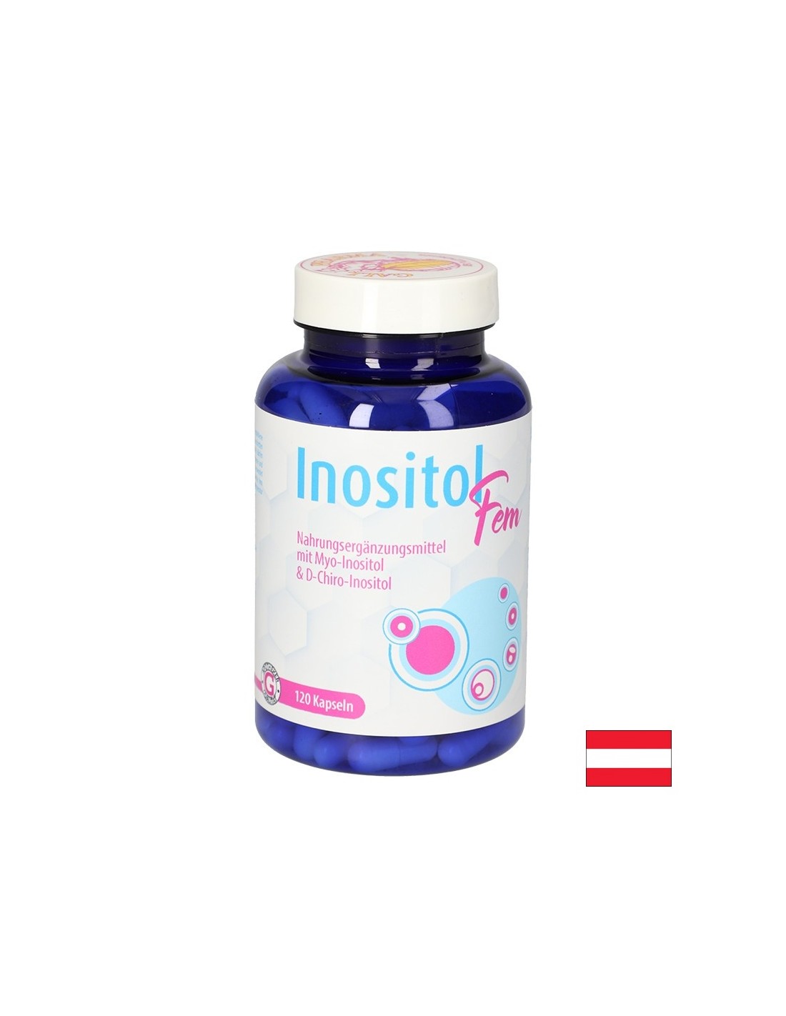 Equilibrio ormonale - Inositolo per donne + acido folico e vitamina B6, 120 capsule