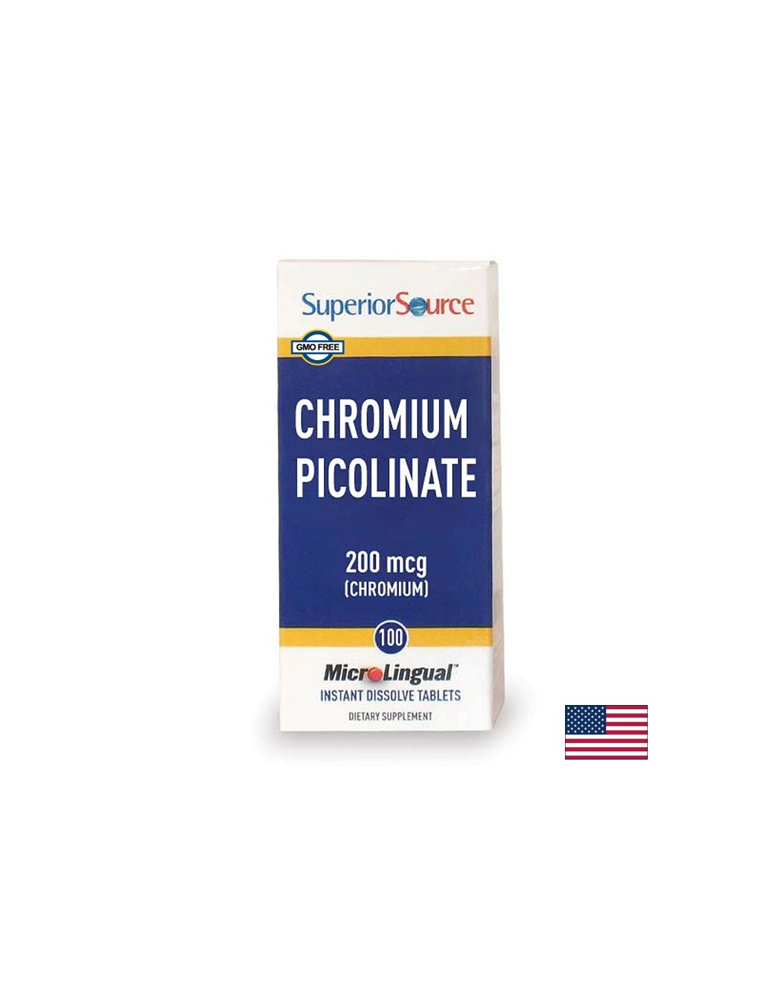 Cromo (picolinato) - equilibrio della glicemia, 200 mg x 100 compresse sublinguali <tc>Superior Source</tc>