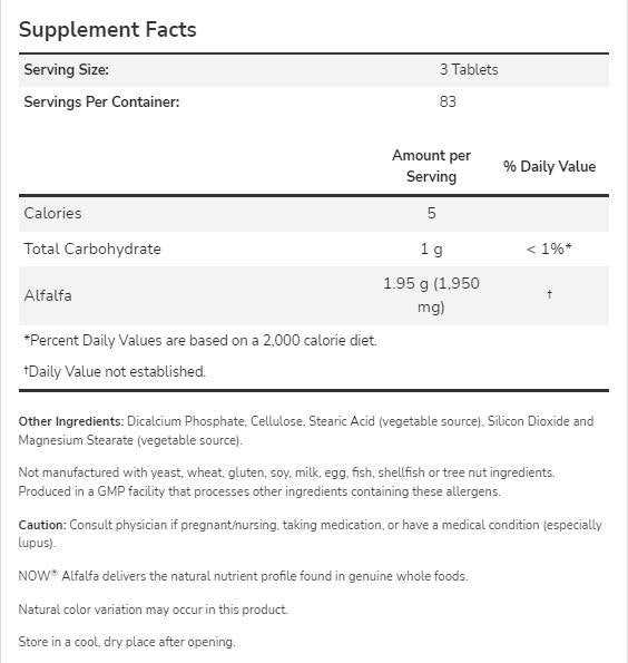 Alfalfa 650 mg - 500 compresse