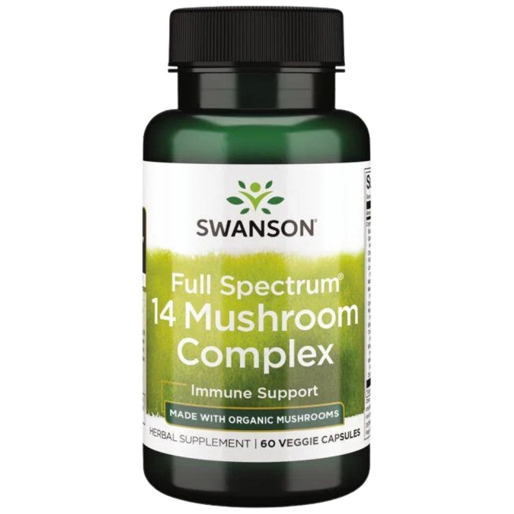 Spettro completo 14 complesso di funghi 490 mg - 60 capsule