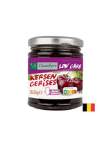 Marmellata ciliegia con contenuto di zucchero basso e carboidrati, 210 g
