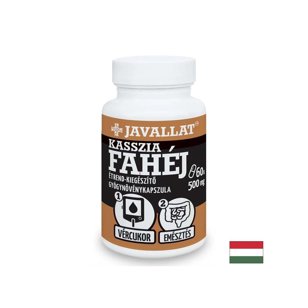 Controllo della zucchero nel sangue - Cannella (Cassia), 500 mg x 60 capsule