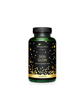 Skin Glow Formula for Radiant and Young Skin - Hyaluronic Acid, Antioxidants, Niacin and Herbs, 120 Capsules for 40 Days of Use - Nutra Best Europe