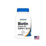Capelli, pelle e unghie - Biotina (vitamina B7), 10000 µg x 120 capsule