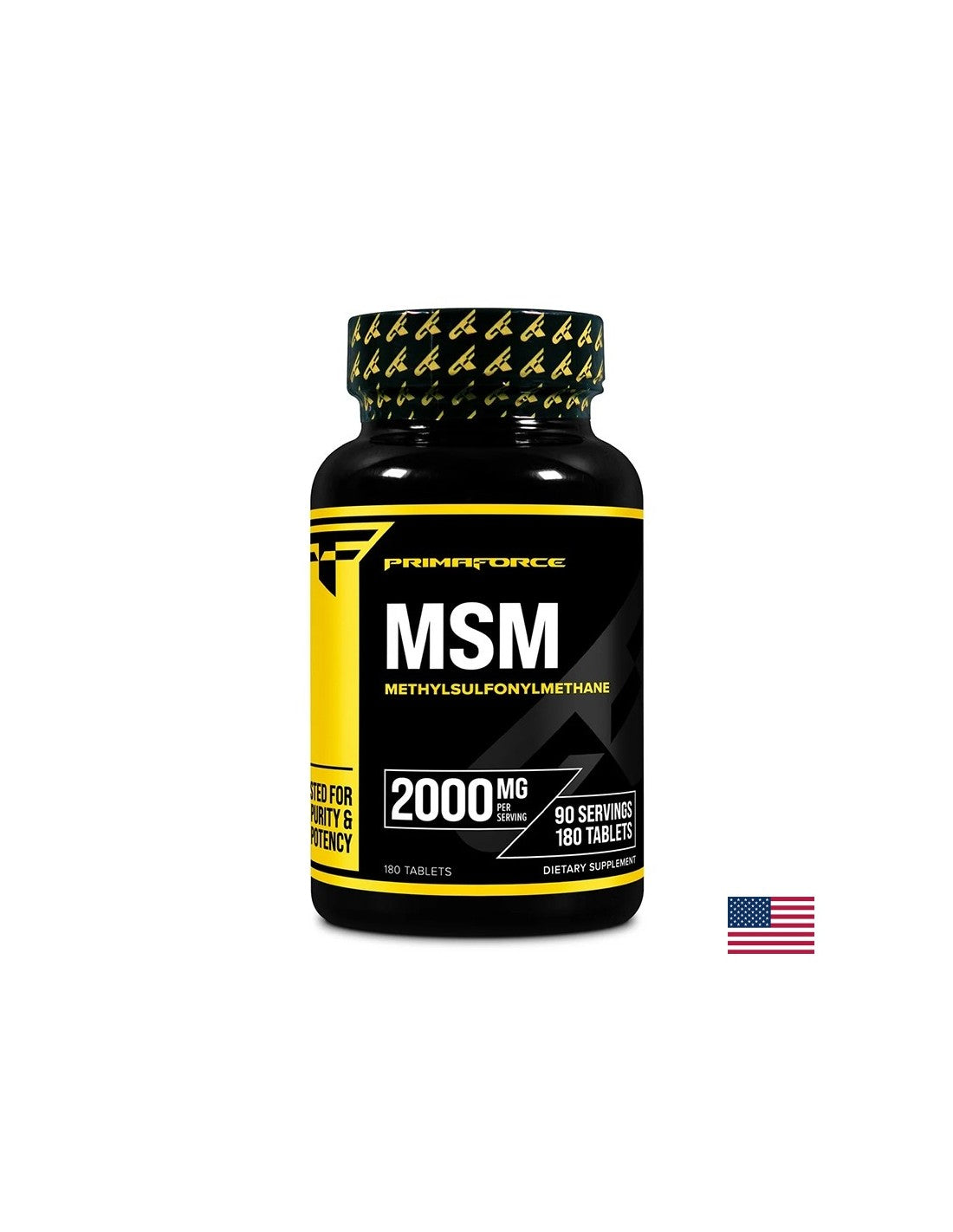 Bones and Joints-MSM (metil-solfonil-metano), 1000 mg x 180 compresse