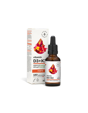 Bones and joints - Vitamin D3 800 IU + K2 20 µg (forte), 30 ml drops - Nutra Best Europe