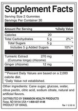 Curcuma con gummie di zenzero - Paradiso tropicale 60 Gummies