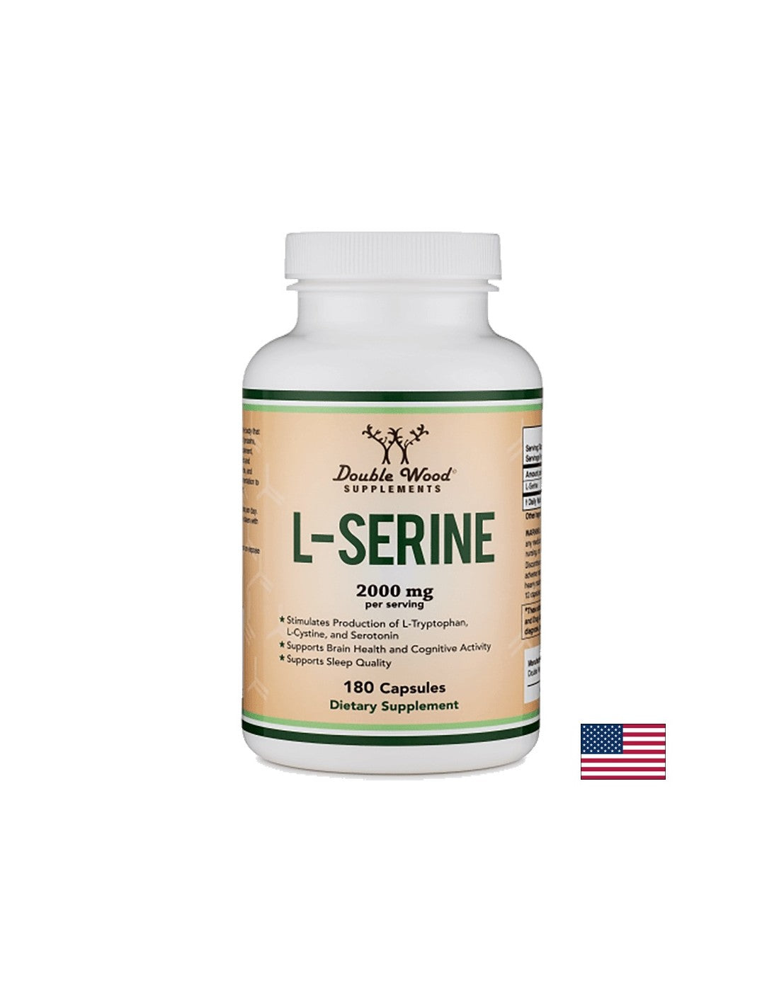 L-Serina, 180 capsule <tc>Double Wood</tc>