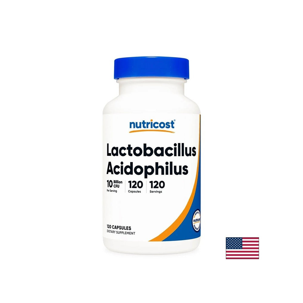 Lactobacillus acidophilus 10 miliardi di probiotici attivi - Equilibrio intestinale e protezione probiotica, 120 capsule