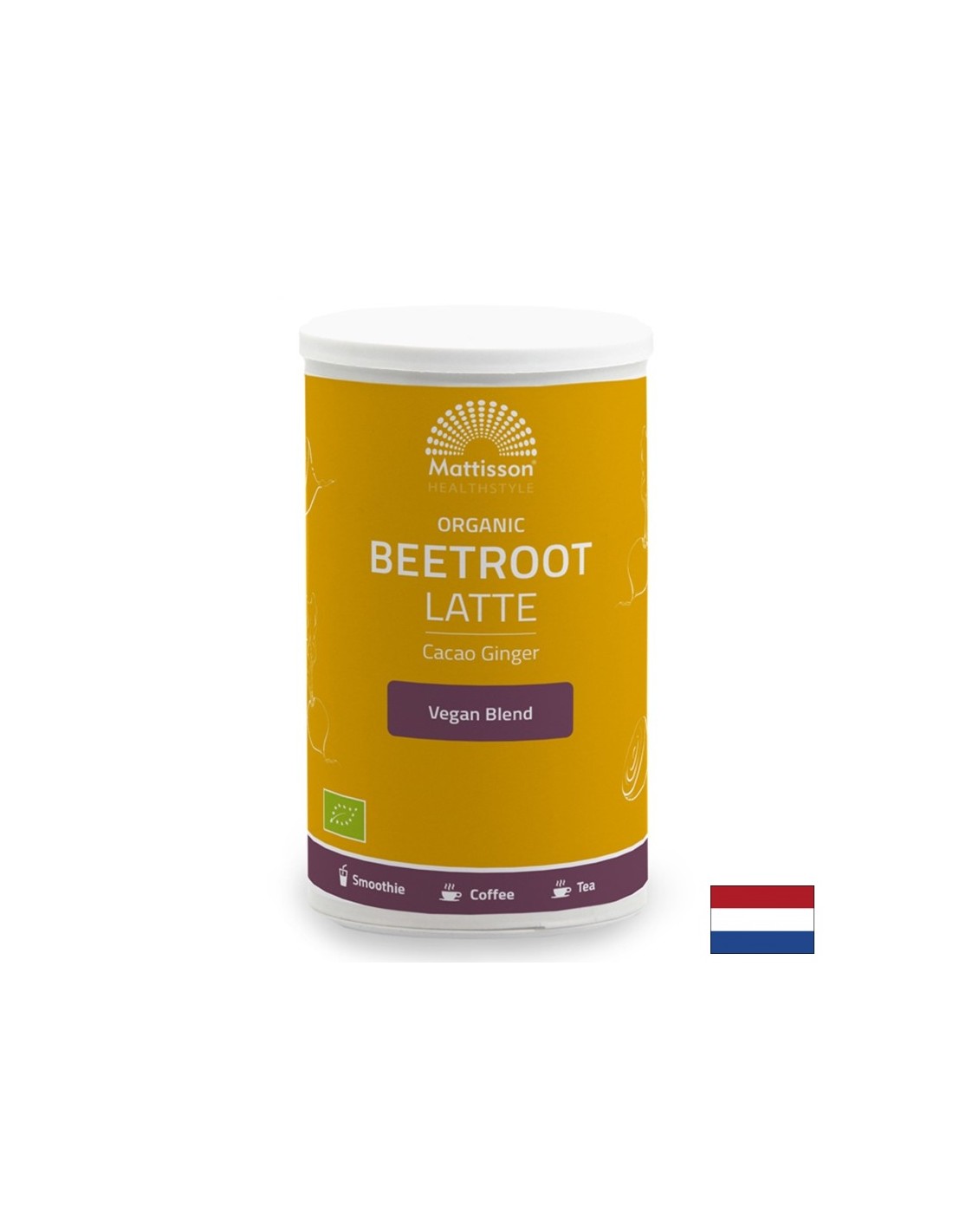 Latte di barbabietola allo zenzero biologico, 160 g <tc>Mattisson Healthstyle</tc> Polvere
