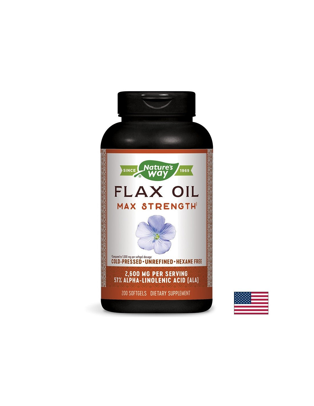 Olio di lino 1300 mg 57% ala - 200 softgels