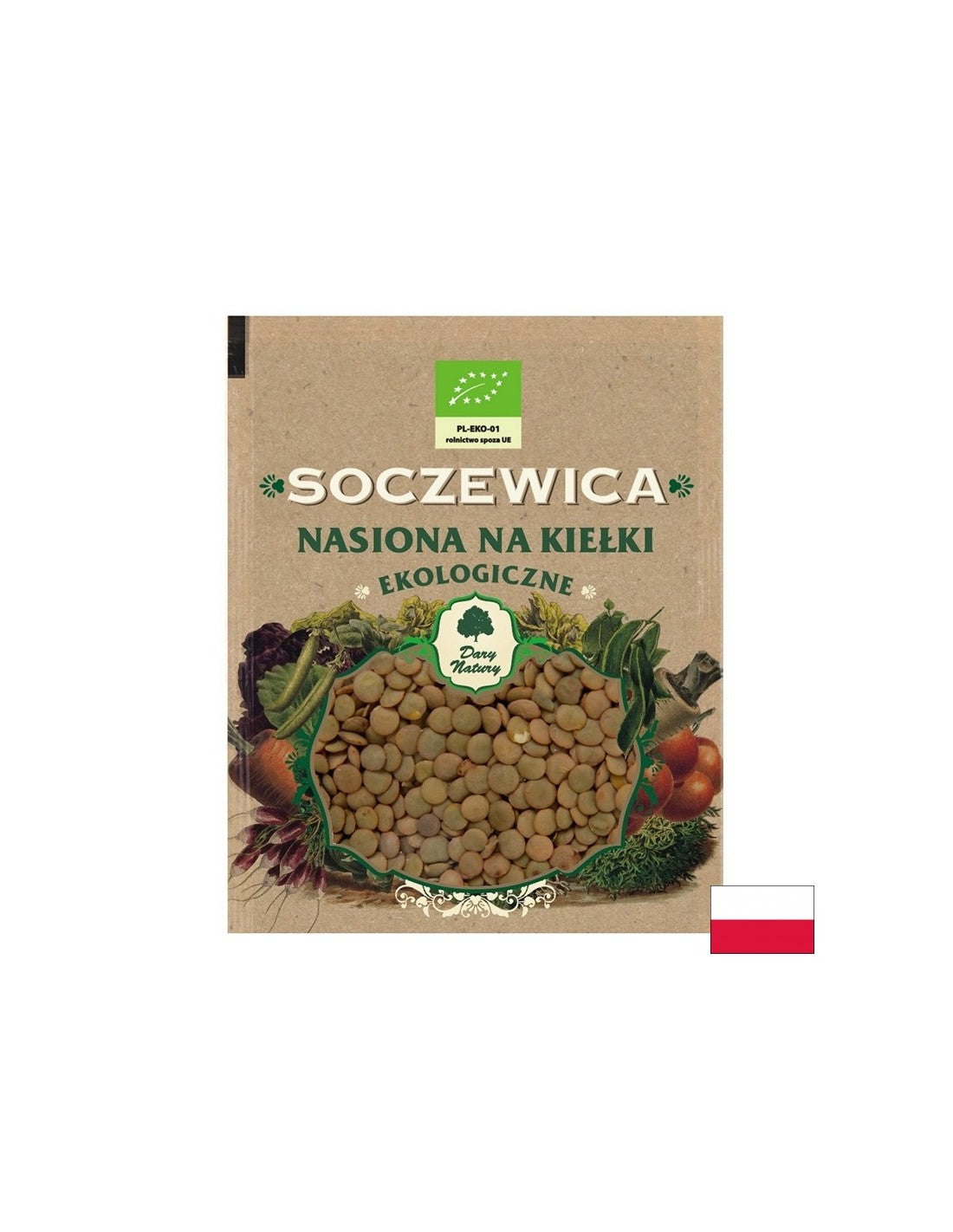 Lenticchie - semi per germogli Biologici, 50 g <tc>Dary Natury</tc>