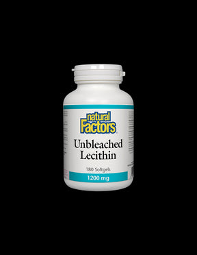 Unbleached Lecithin 1200 mg - 180 Gel capsules - Nutra Best Europe