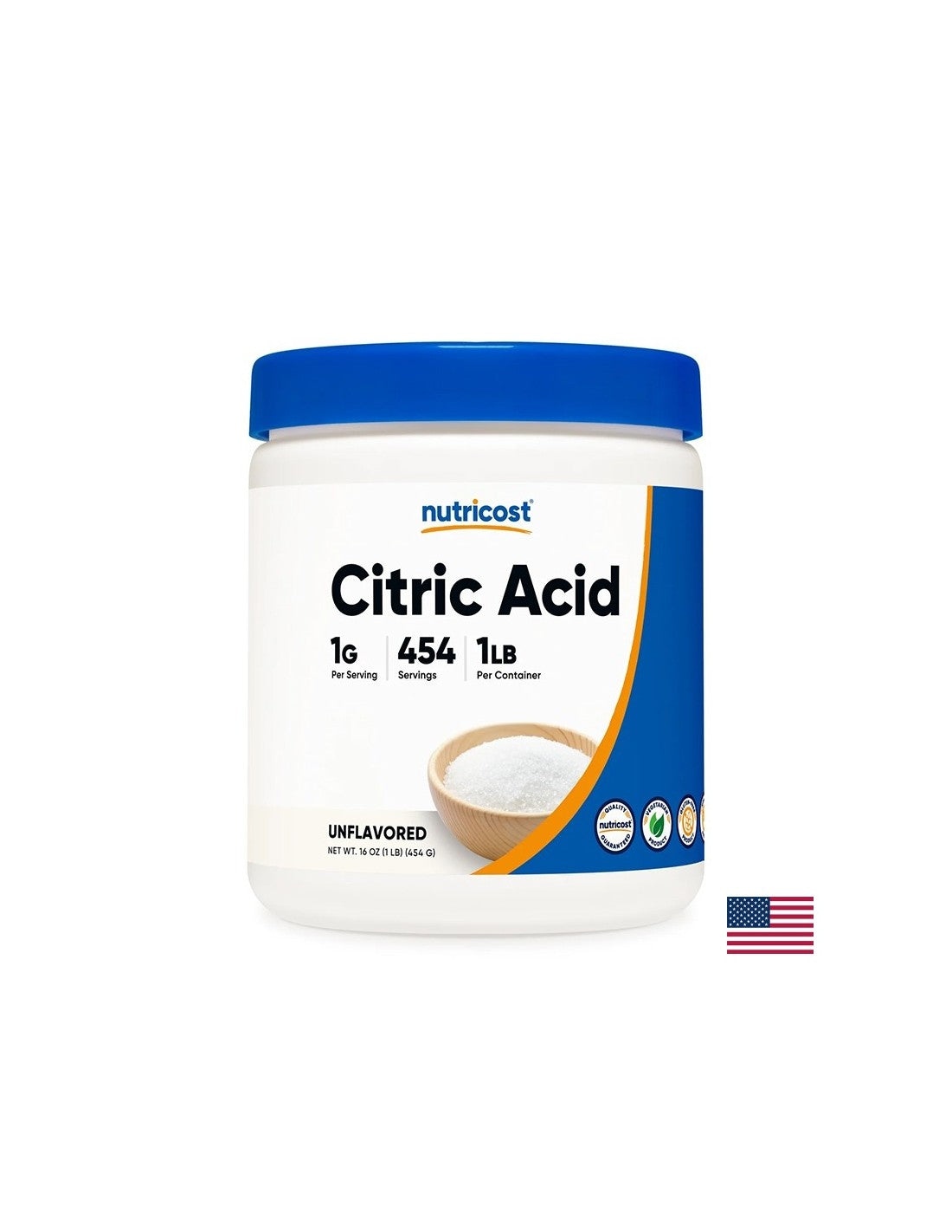 Acido citrico - per cucinare e conservare, 454 g, polvere