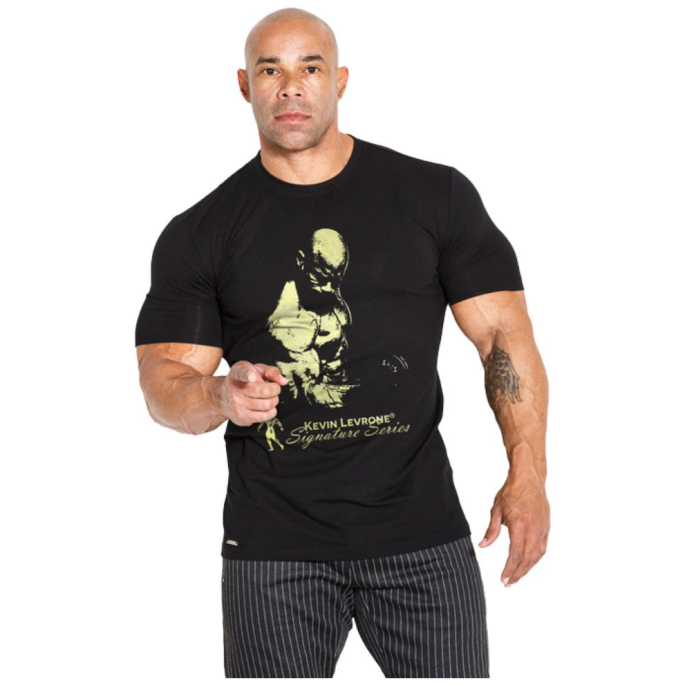 T-shirt maschile con maniche corte/maglietta 03 lm classico-nero