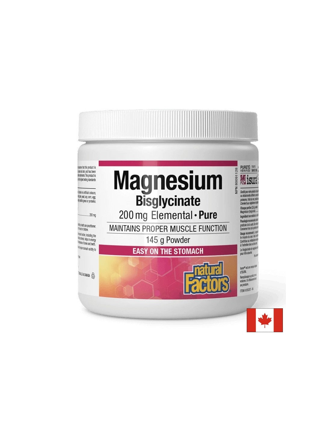 Magnesio (bisglicinato), 200 mg x 120 g in polvere