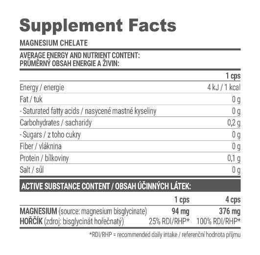 Chelato di magnesio - 120 capsule