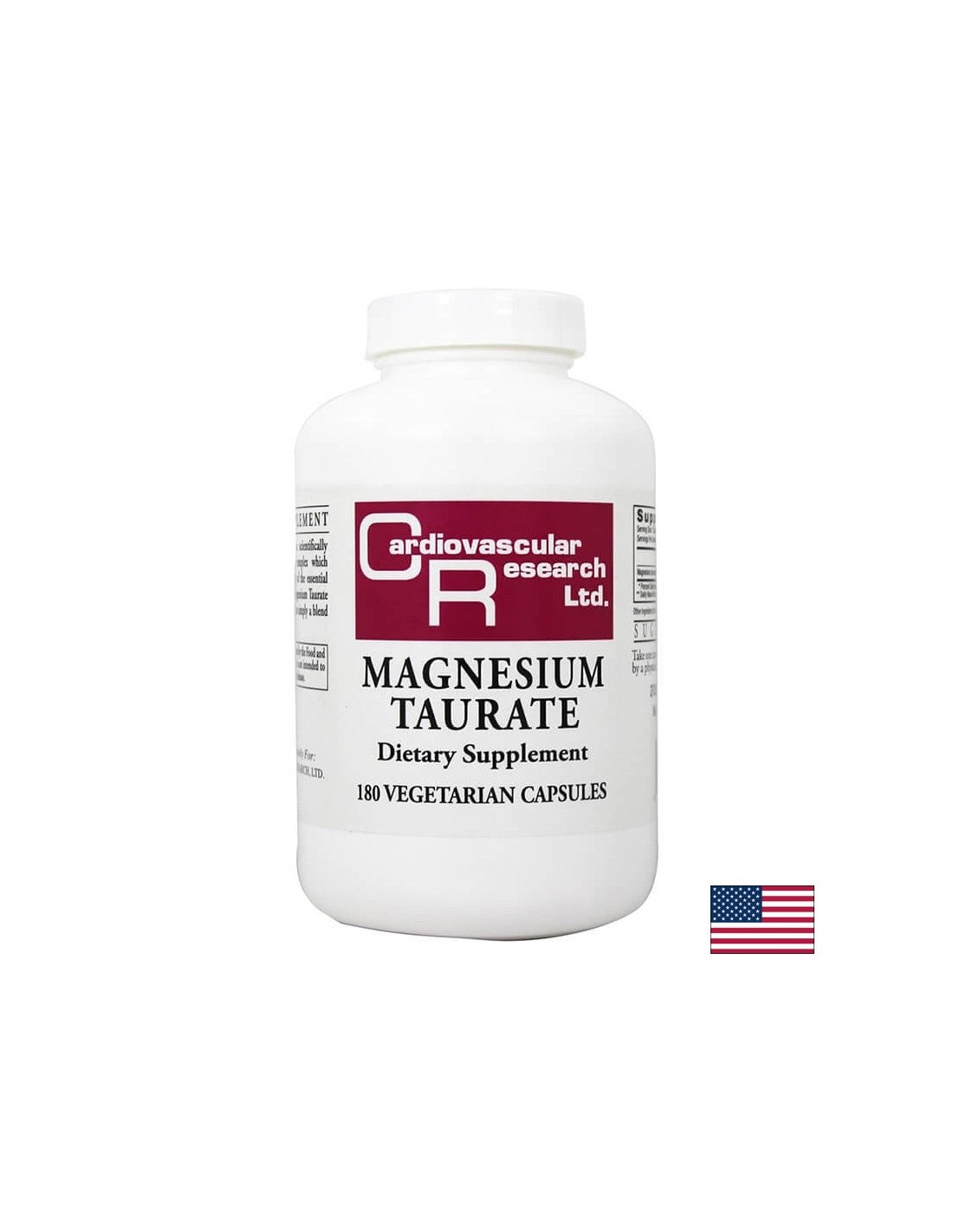 Magnesio (taurate) - sistema nervoso, funzione cardiovascolare, salute muscolare, 180 capsule