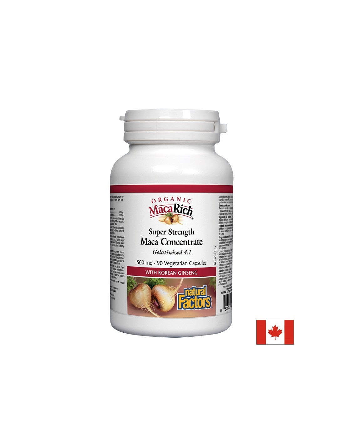 Concentrazione Macala MACA organica 4: 1/ Maca 500 mg x 90 Capsule