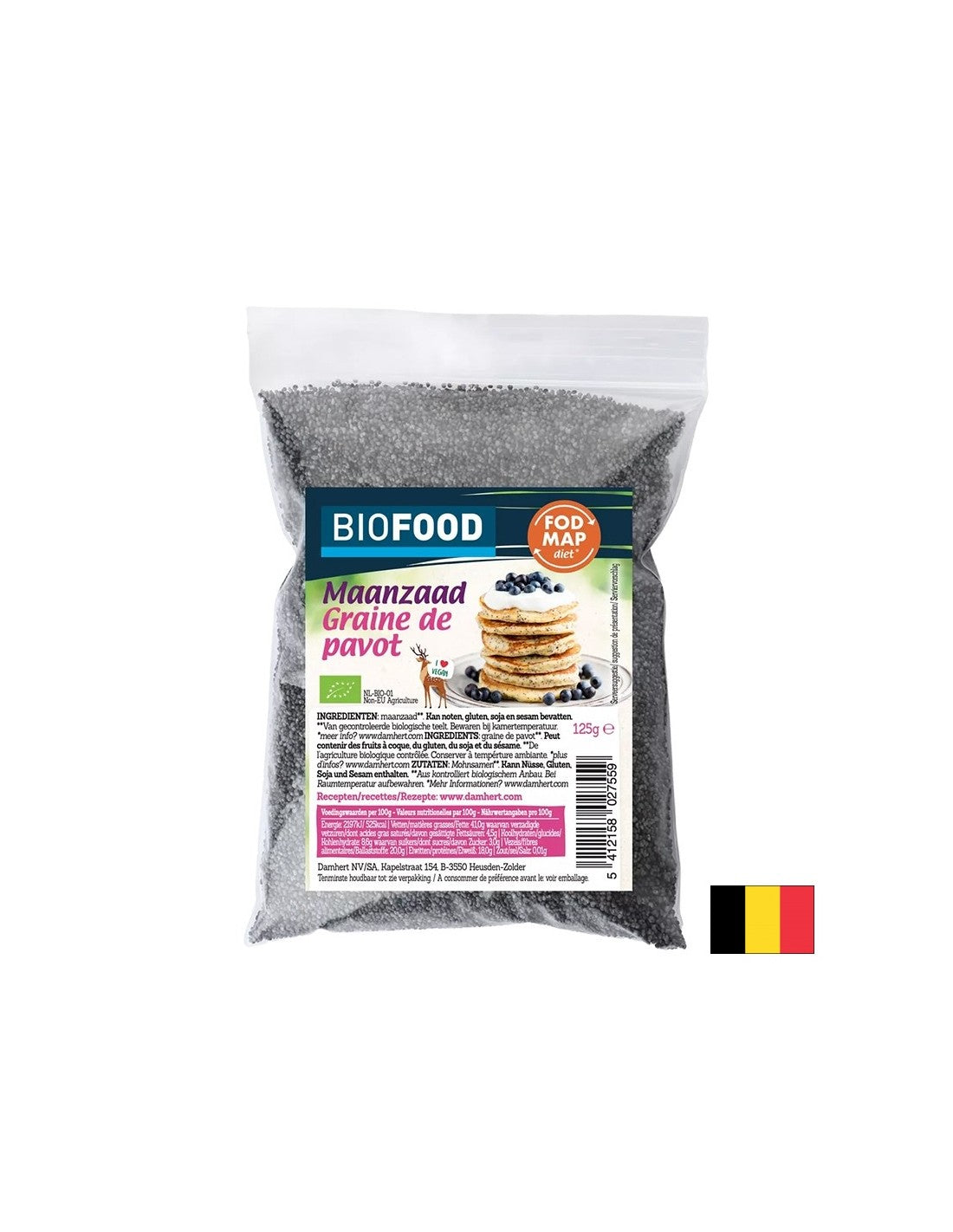 Semi di papavero organici, 125 g