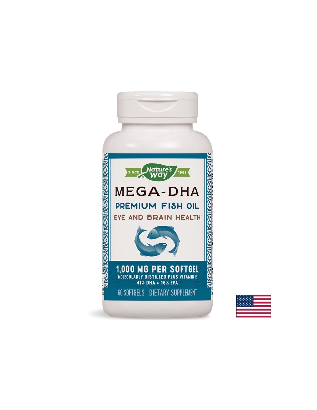 Olio di pesce mega -dha 1000 mg - 60 capsule