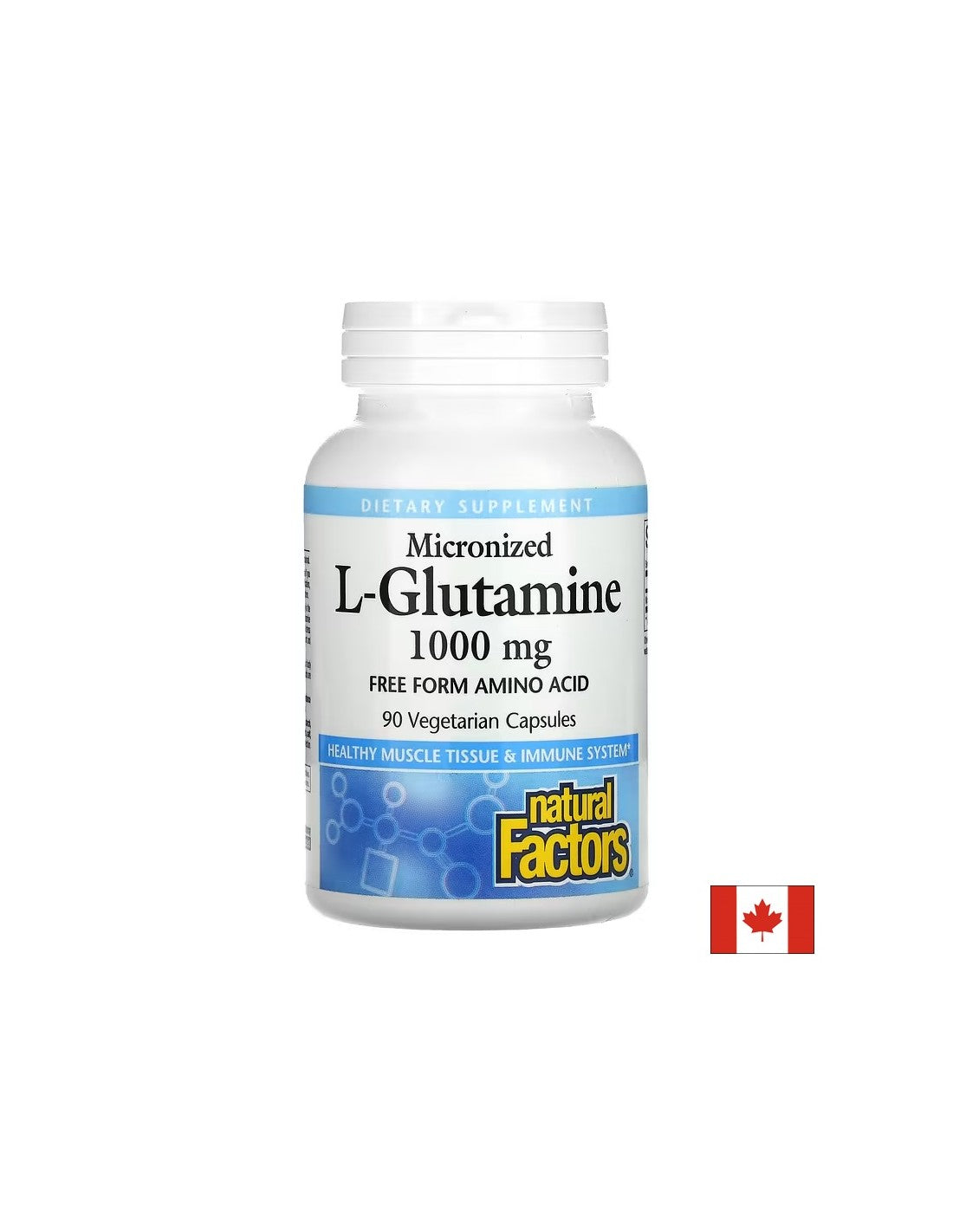Per la barriera intestinale e la funzione muscolare - L -glutammina (micronizzata), 1000 mg, 90 capsule