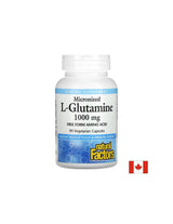 Per la barriera intestinale e la funzione muscolare - L -glutammina (micronizzata), 1000 mg, 90 capsule