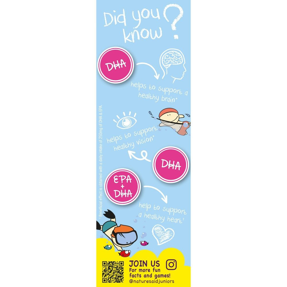 Gocce di Omega 3 per bambini (Kids Omega-3 Mini Drops) 50ml NaturesAid